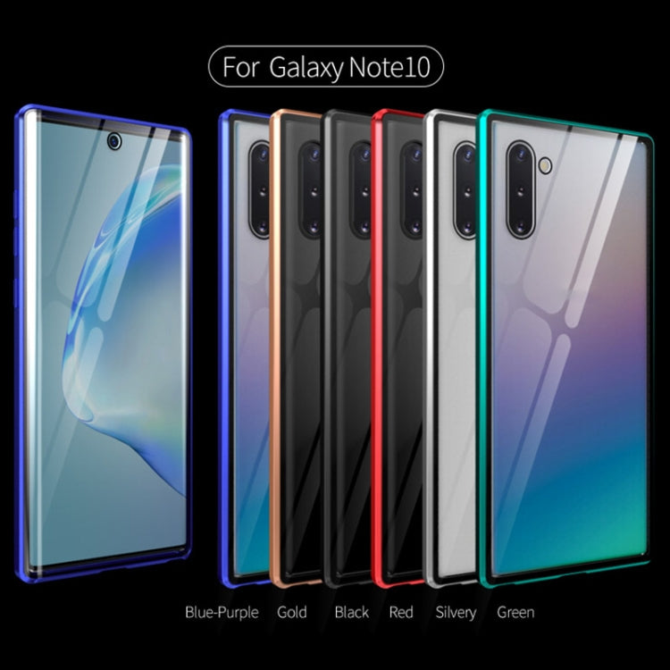 Magnetic Metal Frame Double-sided Tempered Glass Case, For Samsung Galaxy Note10