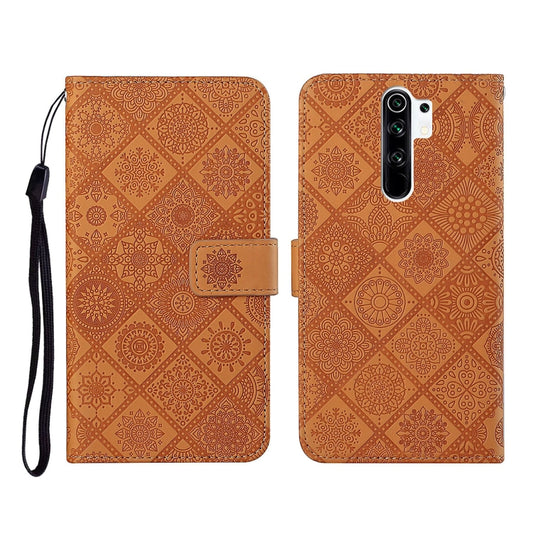 Ethnic Style Embossed Pattern Horizontal Flip Leather Case with Holder & Card Slots & Wallet & Lanyard, For Xiaomi Redmi 9, For Xiaomi Redmi 9A, For Xiaomi Redmi 9C, For Xiaomi Redmi Note 9, For Xiaomi Redmi Note 9 Pro, For Xiaomi Mi 10 5G