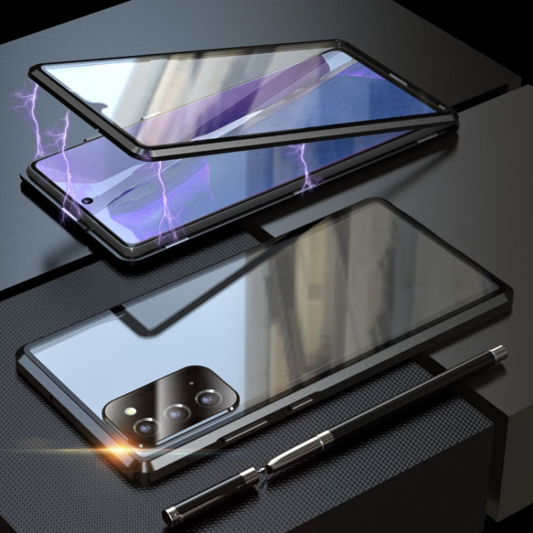 Magnetic Metal Frame Double-sided Tempered Glass Case, For Samsung Galaxy Note20, For Samsung Galaxy Note20 Ultra