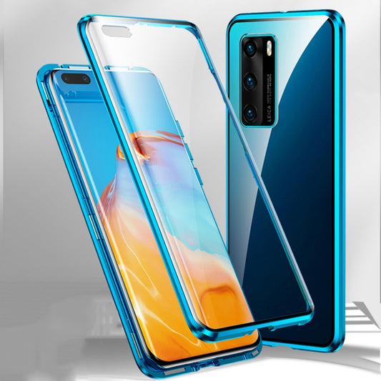 Magnetic Metal Frame Double-sided Tempered Glass Case, For Huawei P40, For Huawei P40 Pro, For Huawei P40 Pro+