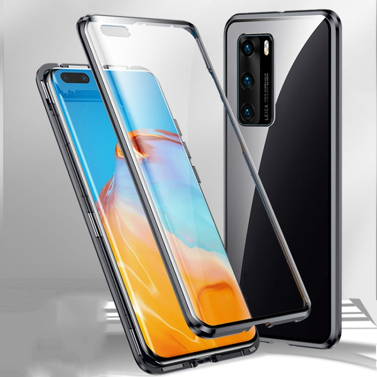 Magnetic Metal Frame Double-sided Tempered Glass Case, For Huawei P40, For Huawei P40 Pro, For Huawei P40 Pro+