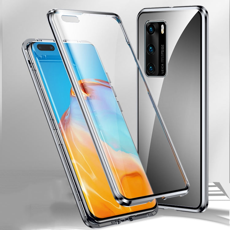 Magnetic Metal Frame Double-sided Tempered Glass Case, For Huawei P40, For Huawei P40 Pro, For Huawei P40 Pro+