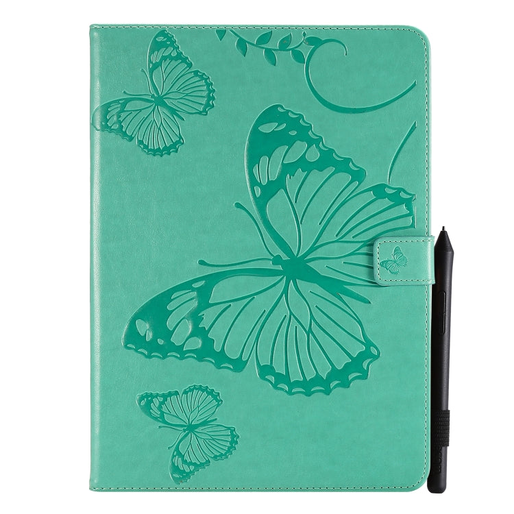 Pressed Printing Butterfly Pattern Horizontal Flip Leather Case with Holder & Card Slots & Wallet & Sleep / Wake-up Function, For iPad Air 2022 / 2020 10.9 /iPad Pro 11 2020 / 2018, For Lenovo Tab M10 Plus TB-X606F, For Samsung Galaxy S6 Lite P610     ...