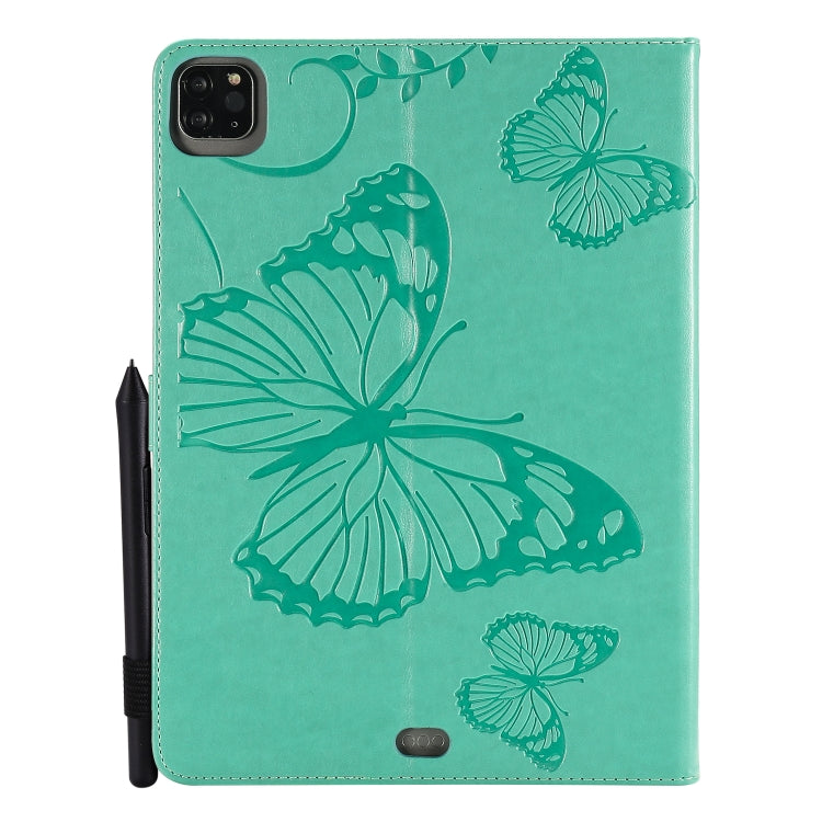 Pressed Printing Butterfly Pattern Horizontal Flip Leather Case with Holder & Card Slots & Wallet & Sleep / Wake-up Function, For iPad Air 2022 / 2020 10.9 /iPad Pro 11 2020 / 2018, For Lenovo Tab M10 Plus TB-X606F, For Samsung Galaxy S6 Lite P610     ...