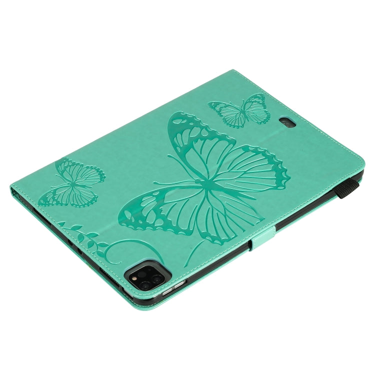 Pressed Printing Butterfly Pattern Horizontal Flip Leather Case with Holder & Card Slots & Wallet & Sleep / Wake-up Function, For iPad Air 2022 / 2020 10.9 /iPad Pro 11 2020 / 2018, For Lenovo Tab M10 Plus TB-X606F, For Samsung Galaxy S6 Lite P610     ...