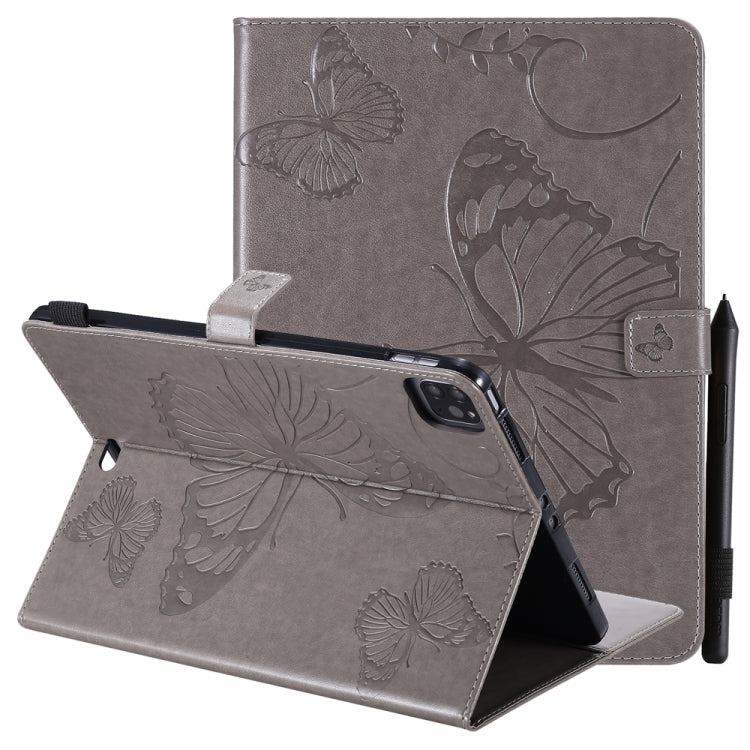 Pressed Printing Butterfly Pattern Horizontal Flip Leather Case with Holder & Card Slots & Wallet & Sleep / Wake-up Function, For iPad Air 2022 / 2020 10.9 /iPad Pro 11 2020 / 2018, For Lenovo Tab M10 Plus TB-X606F, For Samsung Galaxy S6 Lite P610     ...