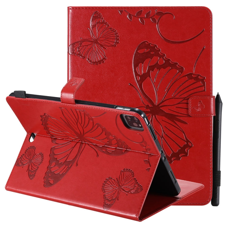Pressed Printing Butterfly Pattern Horizontal Flip Leather Case with Holder & Card Slots & Wallet & Sleep / Wake-up Function, For iPad Air 2022 / 2020 10.9 /iPad Pro 11 2020 / 2018, For Lenovo Tab M10 Plus TB-X606F, For Samsung Galaxy S6 Lite P610     ...