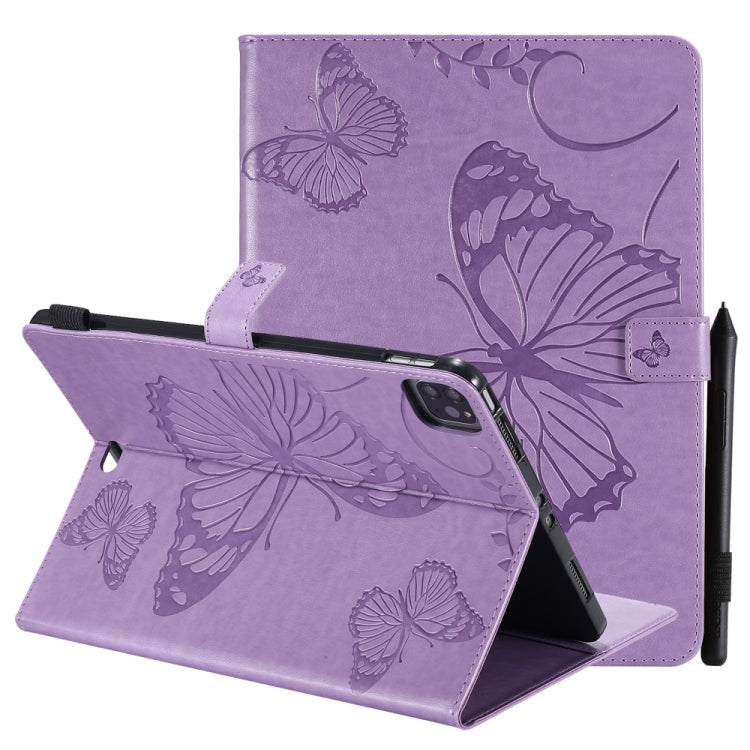 Pressed Printing Butterfly Pattern Horizontal Flip Leather Case with Holder & Card Slots & Wallet & Sleep / Wake-up Function, For iPad Air 2022 / 2020 10.9 /iPad Pro 11 2020 / 2018, For Lenovo Tab M10 Plus TB-X606F, For Samsung Galaxy S6 Lite P610     ...