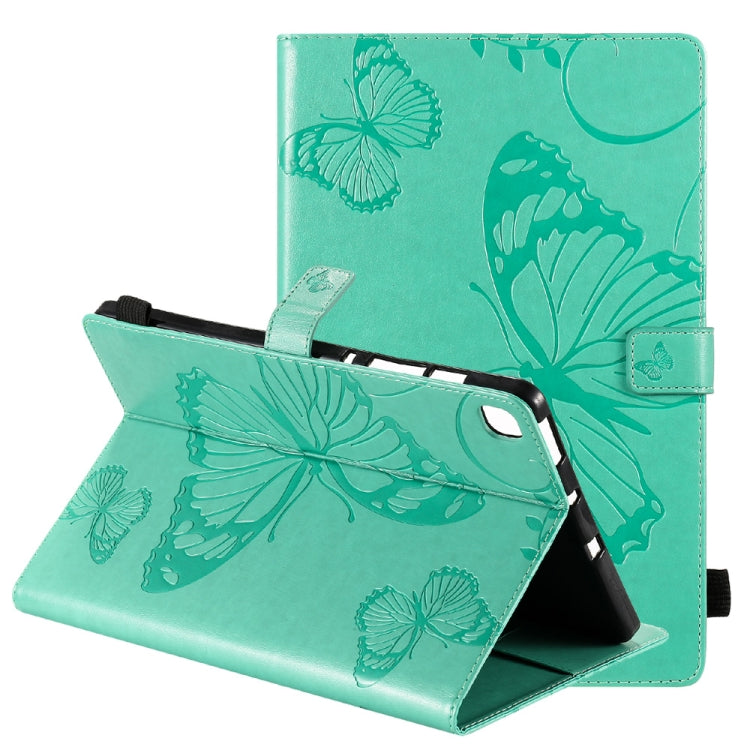 Pressed Printing Butterfly Pattern Horizontal Flip Leather Case with Holder & Card Slots & Wallet & Sleep / Wake-up Function, For iPad Air 2022 / 2020 10.9 /iPad Pro 11 2020 / 2018, For Lenovo Tab M10 Plus TB-X606F, For Samsung Galaxy S6 Lite P610     ...