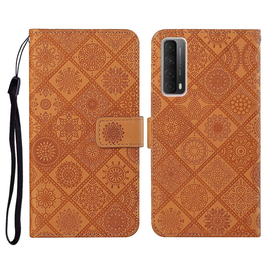 Ethnic Style Embossed Pattern Horizontal Flip Leather Case with Holder & Card Slots & Wallet & Lanyard, For Huawei P smart 2021, For Huawei P smart 2020, For Huawei P Smart Z / Y9 Prime 2019, For Huawei P40, For Huawei P40 lite / nova 6 SE             ...