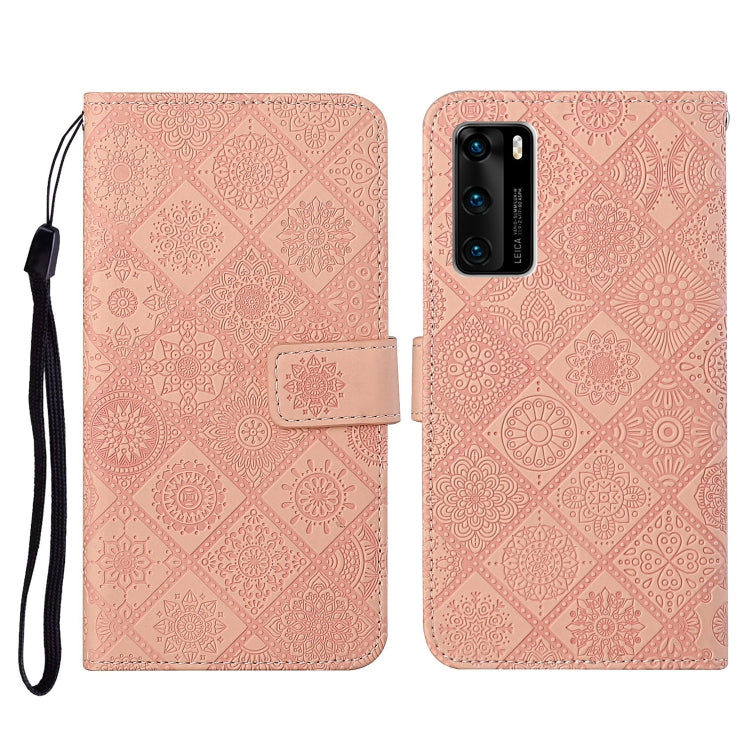 Ethnic Style Embossed Pattern Horizontal Flip Leather Case with Holder & Card Slots & Wallet & Lanyard, For Huawei P smart 2021, For Huawei P smart 2020, For Huawei P Smart Z / Y9 Prime 2019, For Huawei P40, For Huawei P40 lite / nova 6 SE             ...