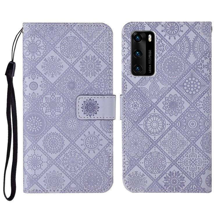 Ethnic Style Embossed Pattern Horizontal Flip Leather Case with Holder & Card Slots & Wallet & Lanyard, For Huawei P smart 2021, For Huawei P smart 2020, For Huawei P Smart Z / Y9 Prime 2019, For Huawei P40, For Huawei P40 lite / nova 6 SE             ...