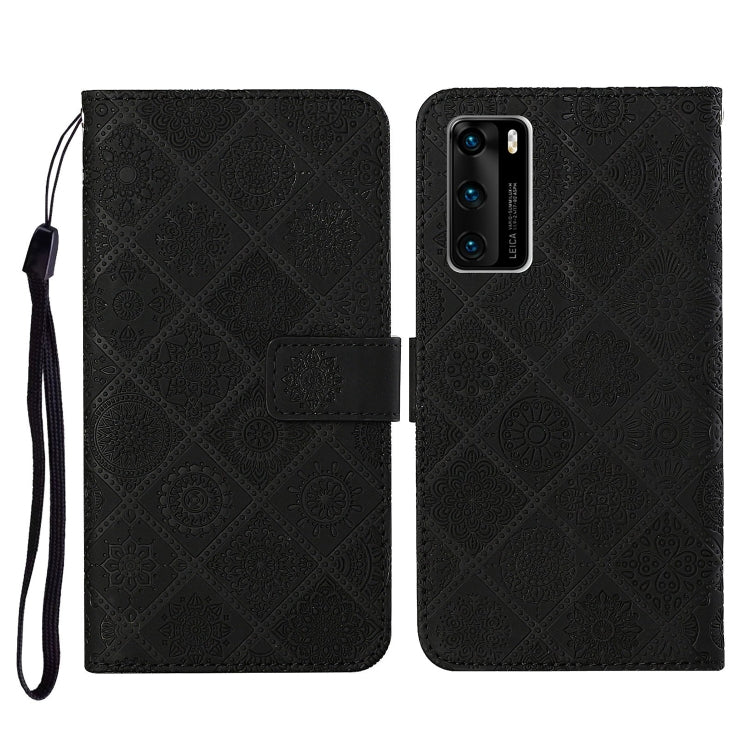 Ethnic Style Embossed Pattern Horizontal Flip Leather Case with Holder & Card Slots & Wallet & Lanyard, For Huawei P smart 2021, For Huawei P smart 2020, For Huawei P Smart Z / Y9 Prime 2019, For Huawei P40, For Huawei P40 lite / nova 6 SE             ...
