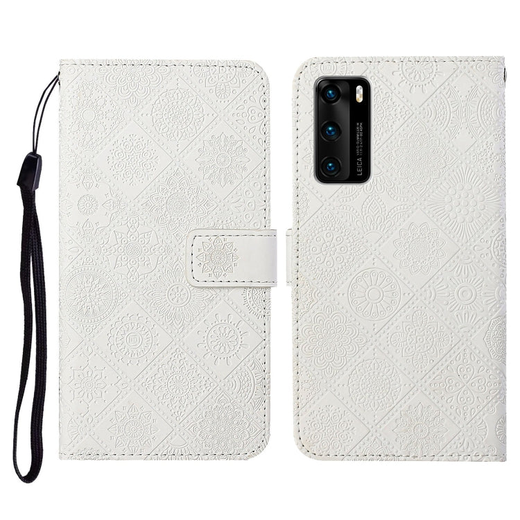Ethnic Style Embossed Pattern Horizontal Flip Leather Case with Holder & Card Slots & Wallet & Lanyard, For Huawei P smart 2021, For Huawei P smart 2020, For Huawei P Smart Z / Y9 Prime 2019, For Huawei P40, For Huawei P40 lite / nova 6 SE             ...