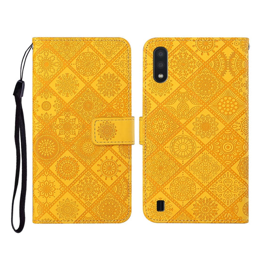 Ethnic Style Embossed Pattern Horizontal Flip Leather Case with Holder & Card Slots & Wallet & Lanyard, For Samsung Galaxy A01, For Samsung Galaxy A10 / M10, For Samsung Galaxy A10s, For Samsung Galaxy A11, For Samsung Galaxy A12