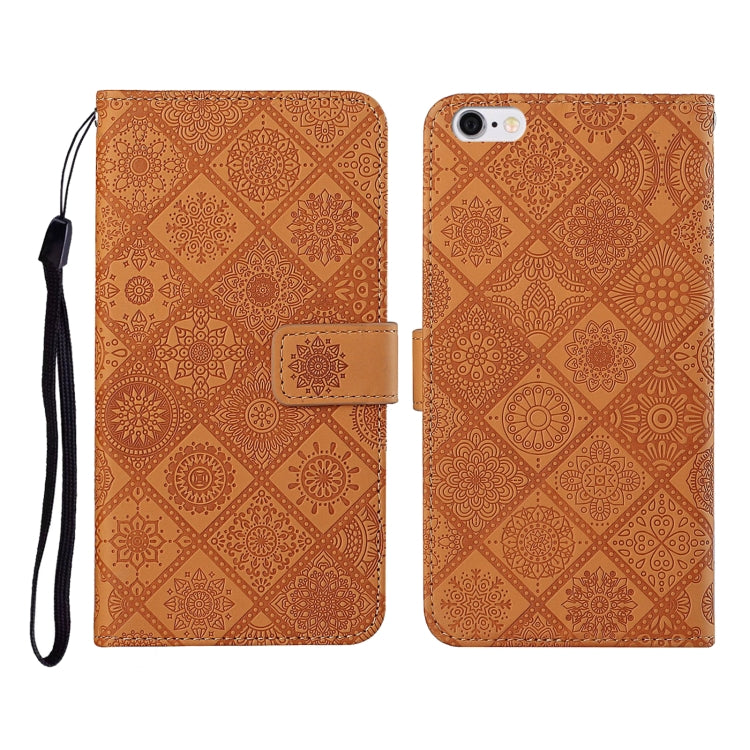Ethnic Style Embossed Pattern Horizontal Flip Leather Case with Holder & Card Slots & Wallet & Lanyard, For iPhone 12, For iPhone 12 Mini, For iPhone 12 Pro Max, For iPhone SE 2022 / SE 2020 / 8 / 7, For iPhone XR, For iPhone XS Max
