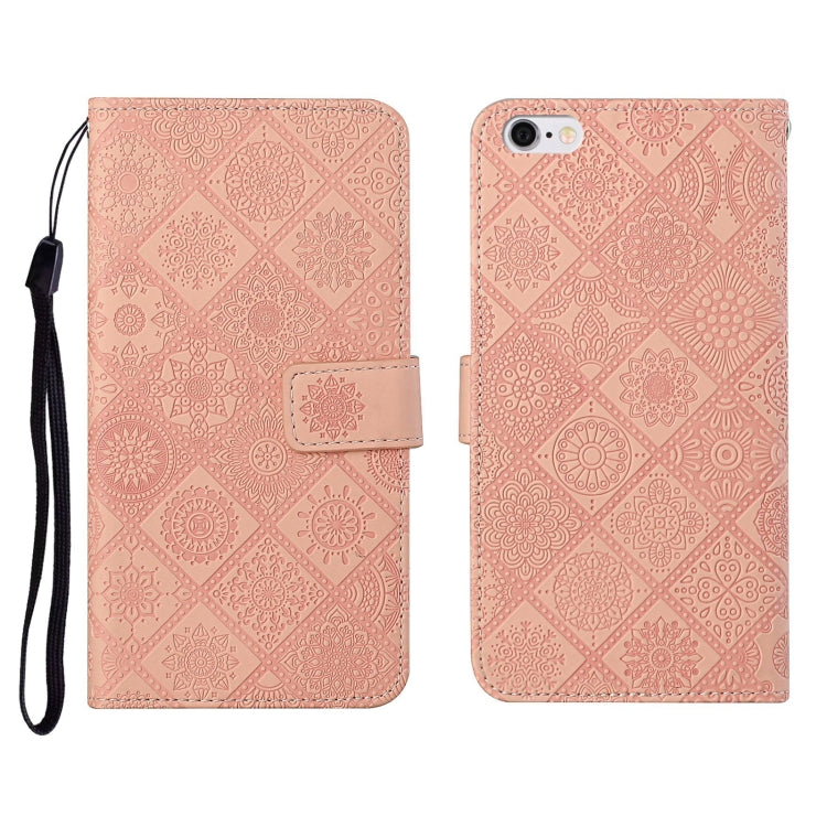 Ethnic Style Embossed Pattern Horizontal Flip Leather Case with Holder & Card Slots & Wallet & Lanyard, For iPhone 12, For iPhone 12 Mini, For iPhone 12 Pro Max, For iPhone SE 2022 / SE 2020 / 8 / 7, For iPhone XR, For iPhone XS Max