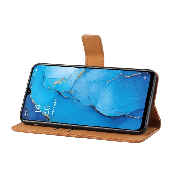Ethnic Style Embossed Pattern Horizontal Flip Leather Case with Holder & Card Slots & Wallet & Lanyard, For OPPO Reno3, For OPPO Reno4, For OPPO Reno4 Lite, For OPPO Reno4 Pro