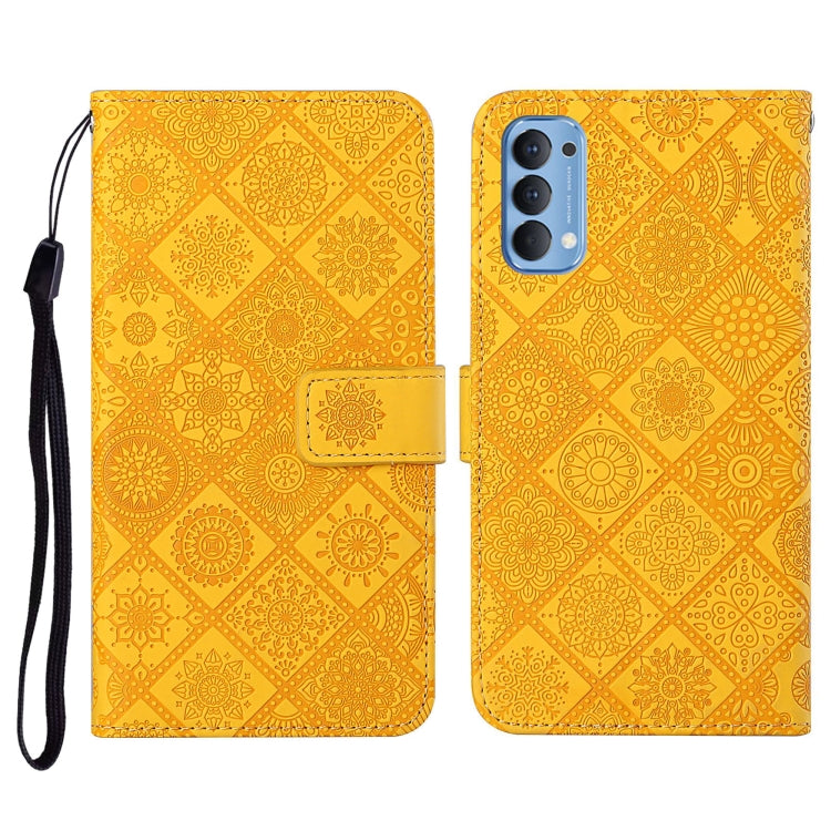 Ethnic Style Embossed Pattern Horizontal Flip Leather Case with Holder & Card Slots & Wallet & Lanyard, For OPPO Reno3, For OPPO Reno4, For OPPO Reno4 Lite, For OPPO Reno4 Pro
