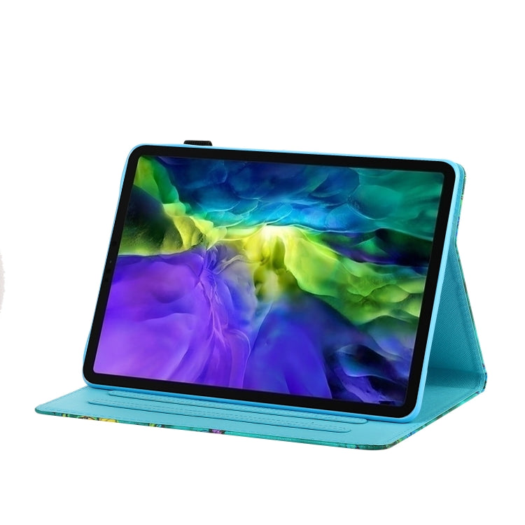 Coloured Drawing Stitching Horizontal Flip Leather Case with Holder & Card Slot & Sleep / Wake-up Function, For iPad Pro 11 (2020) / (2018), For iPad 10.2 2021 / 2020 / 2019 / Air (2019), For iPad Air / Air 2 / 9.7 (2017) & (2018)                      ...