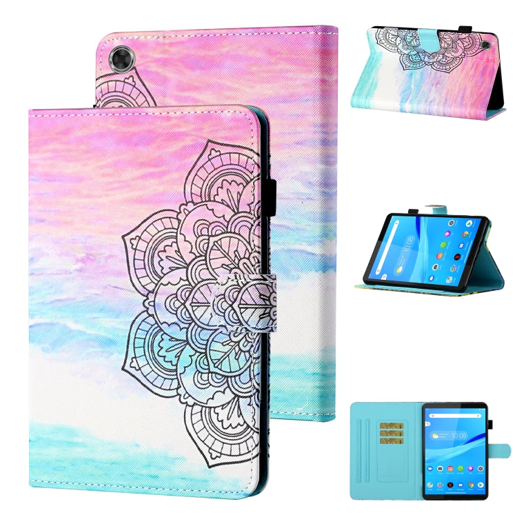 Coloured Drawing Stitching Horizontal Flip Leather Case with Holder & Card Slot, For Lenovo Tab FHD M10 Plus X606F, For Huawei MediaPad T5 10.1, For Lenovo Tab M10 X605F / X505F