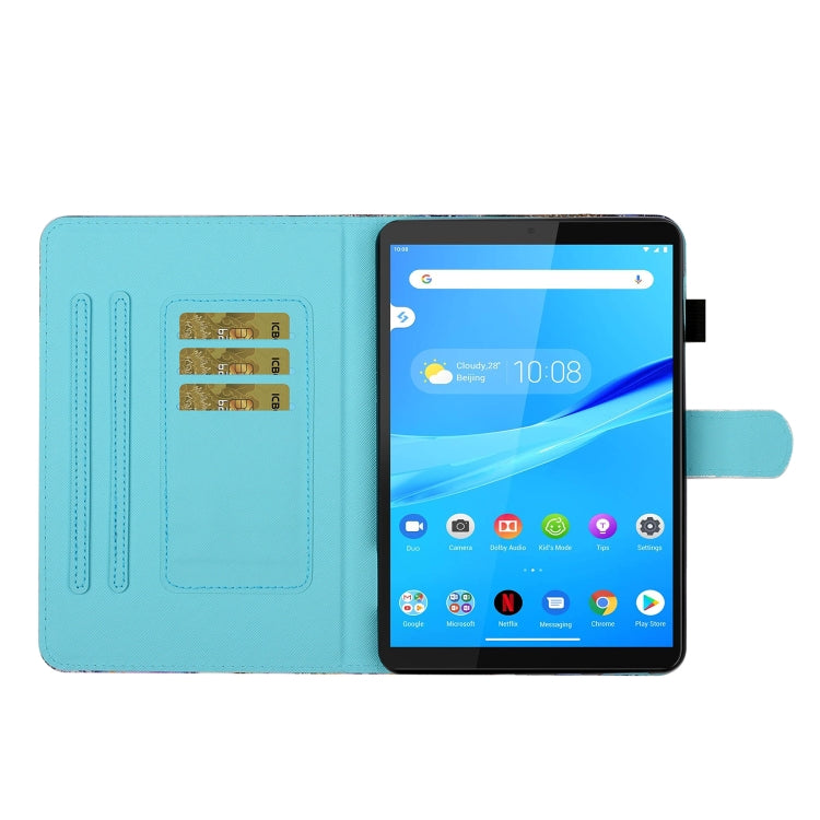 Coloured Drawing Stitching Horizontal Flip Leather Case with Holder & Card Slot, For Lenovo Tab FHD M10 Plus X606F, For Huawei MediaPad T5 10.1, For Lenovo Tab M10 X605F / X505F