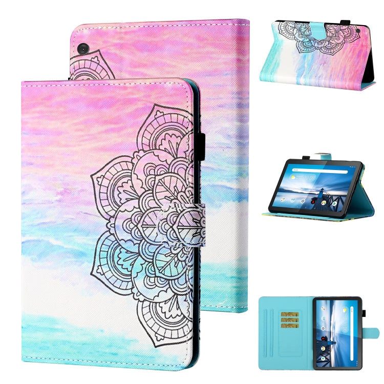 Coloured Drawing Stitching Horizontal Flip Leather Case with Holder & Card Slot, For Lenovo Tab FHD M10 Plus X606F, For Huawei MediaPad T5 10.1, For Lenovo Tab M10 X605F / X505F