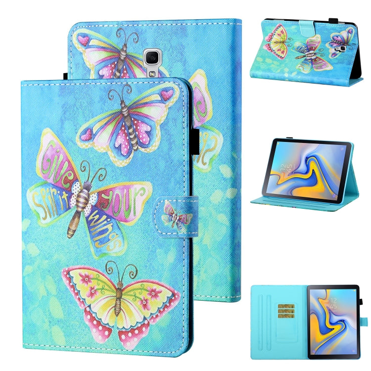 Coloured Drawing Stitching Horizontal Flip Leather Case with Holder & Card Slot & Sleep / Wake-up Function, For Samsung Galaxy Tab A7 10.4 (2020) T500/T505, For Samsung Galaxy Tab S6 Lite P610/P615, For Samsung Galaxy Tab A 8.0 (2019) T290/T295        ...