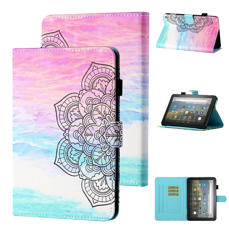 Coloured Drawing Stitching Horizontal Flip Leather Case with Holder & Card Slot & Sleep / Wake-up Function, For Amazon Kindle Fire HD8 (2020), For Amazon Kindle Fire HD10 2015 / 2017 / 2019, For Amazon Kindle Fire HD8 2016 / 2017 / 2018                ...