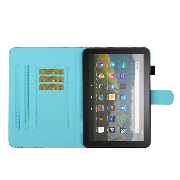 Coloured Drawing Stitching Horizontal Flip Leather Case with Holder & Card Slot & Sleep / Wake-up Function, For Amazon Kindle Fire HD8 (2020), For Amazon Kindle Fire HD10 2015 / 2017 / 2019, For Amazon Kindle Fire HD8 2016 / 2017 / 2018                ...