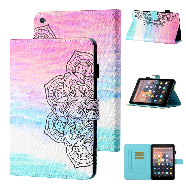 Coloured Drawing Stitching Horizontal Flip Leather Case with Holder & Card Slot & Sleep / Wake-up Function, For Amazon Kindle Fire HD8 (2020), For Amazon Kindle Fire HD10 2015 / 2017 / 2019, For Amazon Kindle Fire HD8 2016 / 2017 / 2018                ...