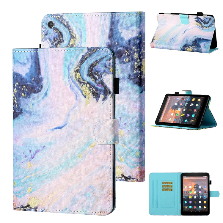 Coloured Drawing Stitching Horizontal Flip Leather Case with Holder & Card Slot & Sleep / Wake-up Function, For Amazon Kindle Fire HD8 (2020), For Amazon Kindle Fire HD10 2015 / 2017 / 2019, For Amazon Kindle Fire HD8 2016 / 2017 / 2018                ...