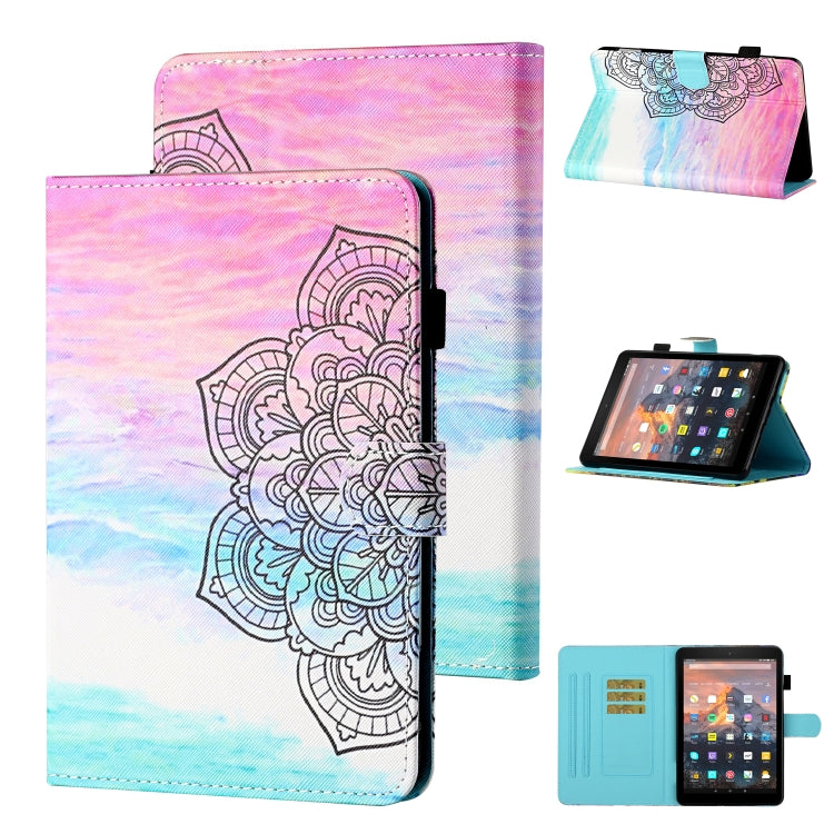 Coloured Drawing Stitching Horizontal Flip Leather Case with Holder & Card Slot & Sleep / Wake-up Function, For Amazon Kindle Fire HD8 (2020), For Amazon Kindle Fire HD10 2015 / 2017 / 2019, For Amazon Kindle Fire HD8 2016 / 2017 / 2018                ...