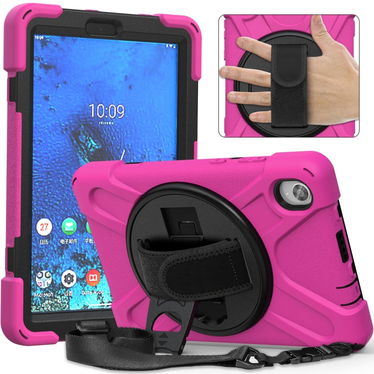 Shockproof Colorful Silicone + PC Protective Case with Holder & Shoulder Strap & Hand Strap, For Samsung Galaxy Tab active 3 T570 / T575 8.0, For Lenovo Tab M8 (2020) TB-8705F 8.0 inch