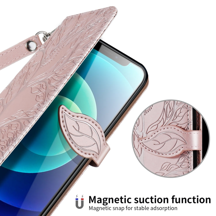 Life of Tree Embossing Pattern Horizontal Flip Leather Case with Holder & Card Slot & Wallet & Photo Frame & Lanyard, For iPhone 12 Pro Max, For iPhone X / XS, For iPhone XR, For iPhone XS Max