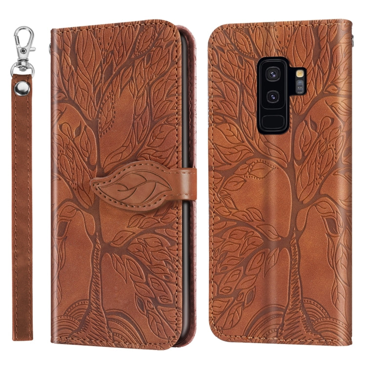 Life of Tree Embossing Pattern Horizontal Flip Leather Case with Holder & Card Slot & Wallet & Photo Frame & Lanyard, For Samsung Galaxy S9+, For Samsung Galaxy S10, For Samsung Galaxy S10+, For Samsung Galaxy S10e, For Samsung Galaxy S20              ...