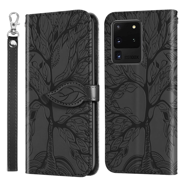 Life of Tree Embossing Pattern Horizontal Flip Leather Case with Holder & Card Slot & Wallet & Photo Frame & Lanyard, For Samsung Galaxy S9+, For Samsung Galaxy S10, For Samsung Galaxy S10+, For Samsung Galaxy S10e, For Samsung Galaxy S20              ...