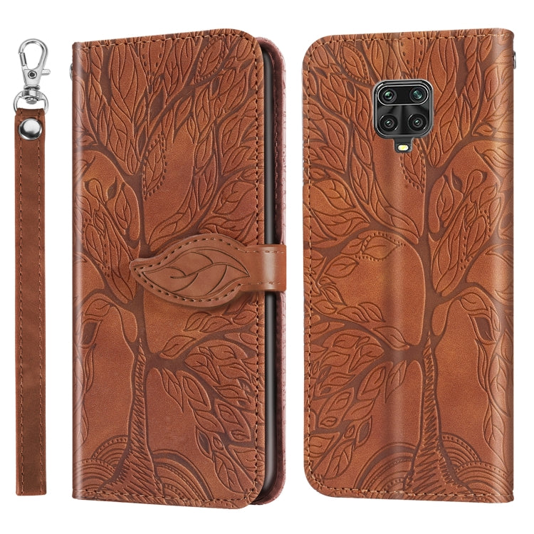 Life of Tree Embossing Pattern Horizontal Flip Leather Case with Holder & Card Slot & Wallet & Photo Frame & Lanyard, For Xiaomi Poco M2, For Xiaomi Poco M2 Pro, For Xiaomi Redmi 9, For Xiaomi Redmi 9A, For Xiaomi Redmi 9C, For Xiaomi Mi 10 Lite 5G    ...