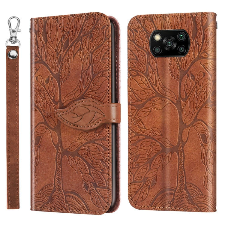 Life of Tree Embossing Pattern Horizontal Flip Leather Case with Holder & Card Slot & Wallet & Photo Frame & Lanyard, For Xiaomi Poco M2, For Xiaomi Poco M2 Pro, For Xiaomi Redmi 9, For Xiaomi Redmi 9A, For Xiaomi Redmi 9C, For Xiaomi Mi 10 Lite 5G    ...