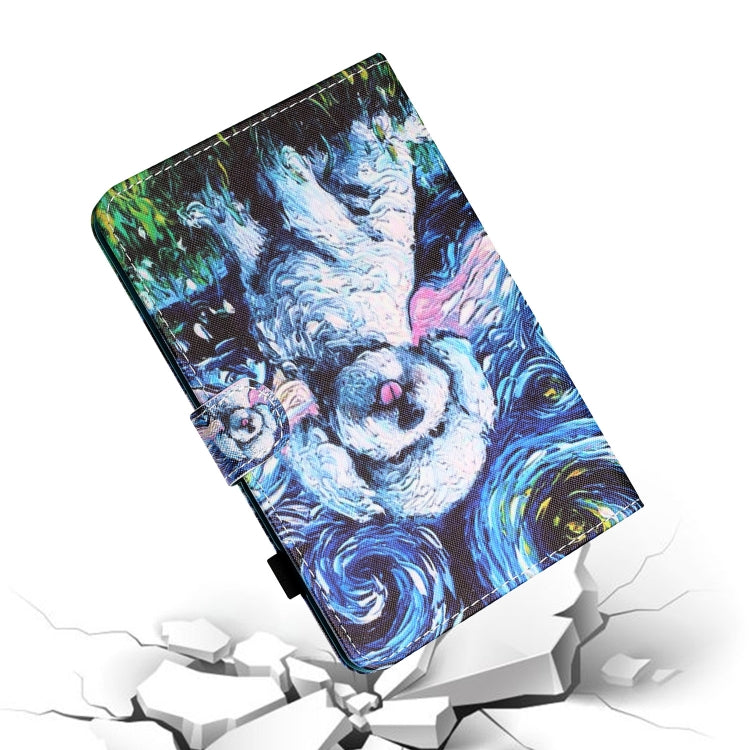 Sewing Thread Horizontal Painted Flat Leather Case with Pen Cover & Anti Skid Strip & Card Slot & Holder & Sleep / Wake-up Function, For iPad Mini 5 / 4 / 3 / 2 / 1, For iPad 10.2 / iPad Air 10.5 (2019), For iPad Pro 11 inch (2020) / (2018), For iPad Air