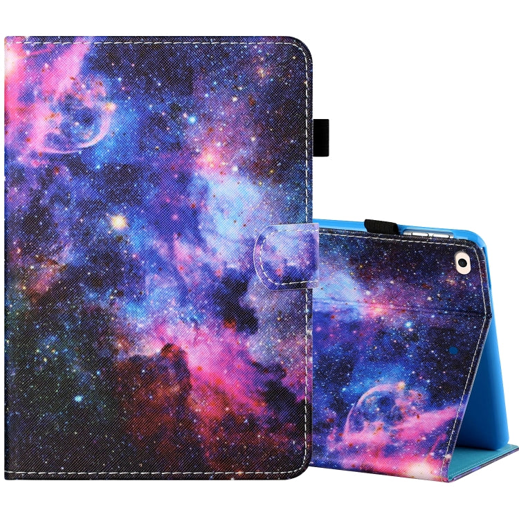 Sewing Thread Horizontal Painted Flat Leather Case with Pen Cover & Anti Skid Strip & Card Slot & Holder & Sleep / Wake-up Function, For iPad Mini 5 / 4 / 3 / 2 / 1, For iPad 10.2 / iPad Air 10.5 (2019), For iPad Pro 11 inch (2020) / (2018), For iPad Air