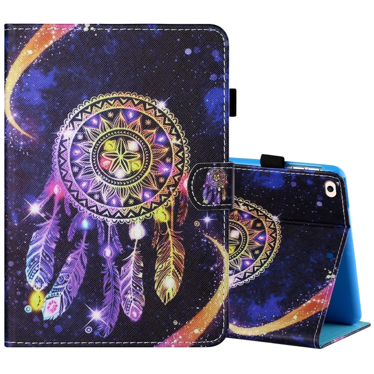 Sewing Thread Horizontal Painted Flat Leather Case with Pen Cover & Anti Skid Strip & Card Slot & Holder & Sleep / Wake-up Function, For iPad Mini 5 / 4 / 3 / 2 / 1, For iPad 10.2 / iPad Air 10.5 (2019), For iPad Pro 11 inch (2020) / (2018), For iPad Air