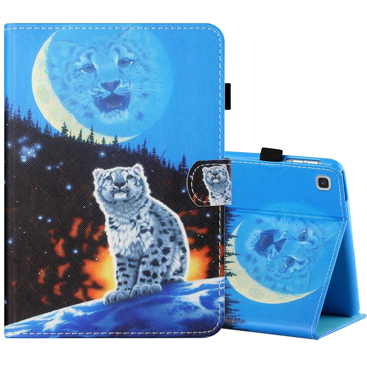 Sewing Thread Horizontal Painted Flat Leather Case with Pen Cover & Anti Skid Strip & Card Slot & Holder & Sleep / Wake-up Function, For Samsung Galaxy Tab S6 Lite SM-P610 / 615, For Amazon Kindle Fire HD8 2020, For Samsung Galaxy Tab A7 2020 T500 / T5...
