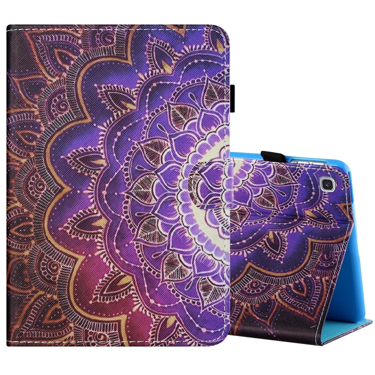Sewing Thread Horizontal Painted Flat Leather Case with Pen Cover & Anti Skid Strip & Card Slot & Holder & Sleep / Wake-up Function, For Samsung Galaxy Tab S6 Lite SM-P610 / 615, For Amazon Kindle Fire HD8 2020, For Samsung Galaxy Tab A7 2020 T500 / T5...