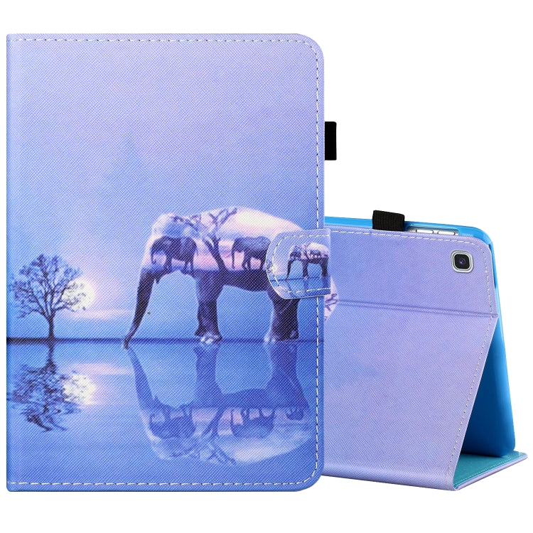 Sewing Thread Horizontal Painted Flat Leather Case with Pen Cover & Anti Skid Strip & Card Slot & Holder & Sleep / Wake-up Function, For Samsung Galaxy Tab S6 Lite SM-P610 / 615, For Amazon Kindle Fire HD8 2020, For Samsung Galaxy Tab A7 2020 T500 / T5...