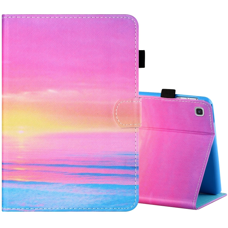 Sewing Thread Horizontal Painted Flat Leather Case with Pen Cover & Anti Skid Strip & Card Slot & Holder & Sleep / Wake-up Function, For Samsung Galaxy Tab S6 Lite SM-P610 / 615, For Amazon Kindle Fire HD8 2020, For Samsung Galaxy Tab A7 2020 T500 / T5...