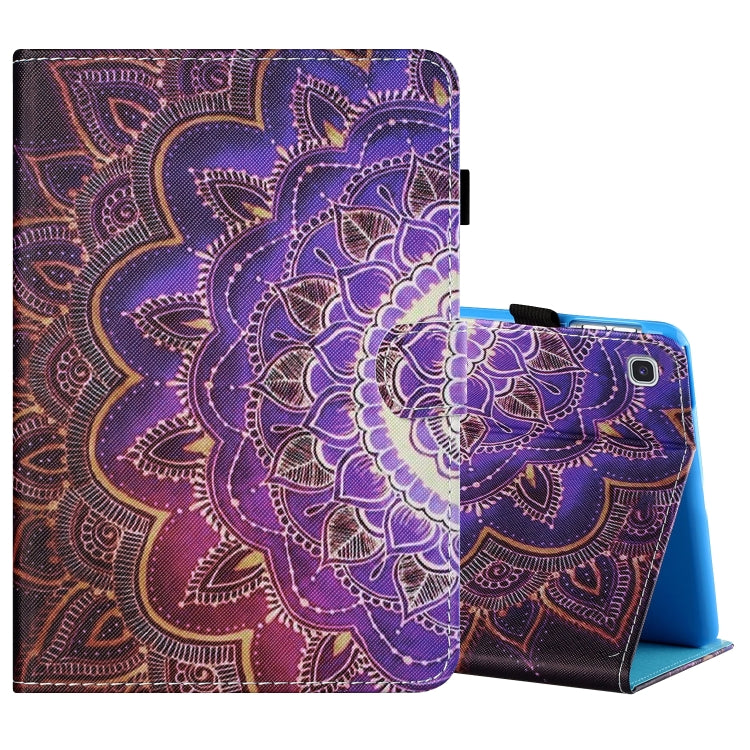 Sewing Thread Horizontal Painted Flat Leather Case with Pen Cover & Anti Skid Strip & Card Slot & Holder & Sleep / Wake-up Function, For Amazon Kindle Fire HD8 2020, For Samsung Galaxy Tab S6 Lite SM-P610 / 615, For Samsung Galaxy Tab A7 2020 T500 / T5...