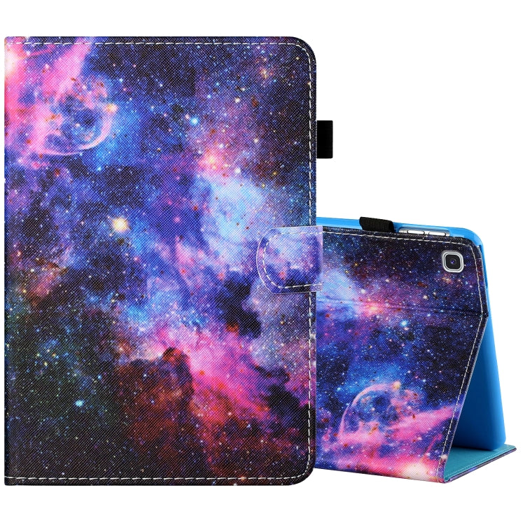 Sewing Thread Horizontal Painted Flat Leather Case with Pen Cover & Anti Skid Strip & Card Slot & Holder & Sleep / Wake-up Function, For Amazon Kindle Fire HD8 2020, For Samsung Galaxy Tab S6 Lite SM-P610 / 615, For Samsung Galaxy Tab A7 2020 T500 / T5...