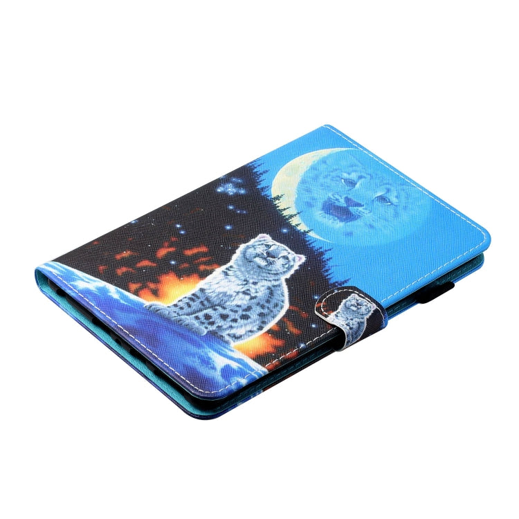 Sewing Thread Horizontal Painted Flat Leather Case with Pen Cover & Anti Skid Strip & Card Slot & Holder & Sleep / Wake-up Function, For Amazon Kindle Fire HD8 2020, For Samsung Galaxy Tab S6 Lite SM-P610 / 615, For Samsung Galaxy Tab A7 2020 T500 / T5...