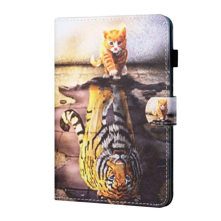 Sewing Thread Horizontal Painted Flat Leather Case with Pen Cover & Anti Skid Strip & Card Slot & Holder & Sleep / Wake-up Function, For Samsung Galaxy Tab S6 Lite SM-P610 / 615, For Amazon Kindle Fire HD8 2020, For Samsung Galaxy Tab A7 2020 T500 / T5...